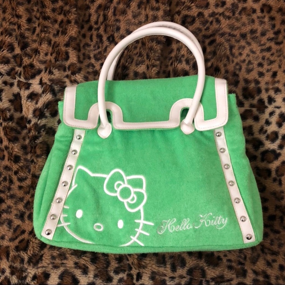 Terry cloth hello kitty bag